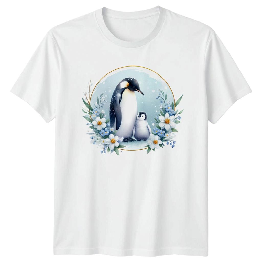 Penguin And Chick T-Shirt Penguins Wildlife Gift For Him And Her