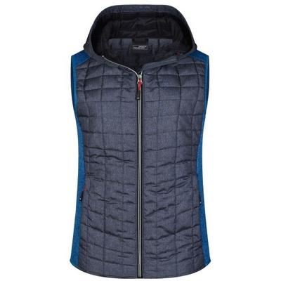James and Nicholson Womens/Ladies Melange Knitted Sleeveless Hybrid Jacket