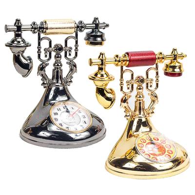 Ρετρό Μοντέλο Ξυπνητήρι Τηλεφώνου Δημιουργικό Στολίδι Επιτραπέζιου Χρονόμετρου για Παιδικό Δωμάτιο Σπίτι Διακόσμηση κομοδίνου