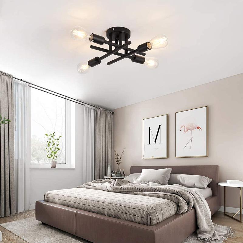 New Nordic Industria Designl Ceiling Lamp Living Room Lamp Bar Table Creative American Simple Living Room Bedroom Ceiling Lamp