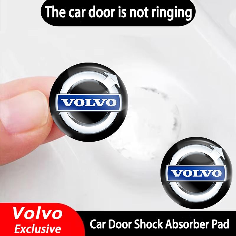 8/12Pcs Car Logo Door Shock Absorbing Pad Gasket Sticker For Volvo S80 V90 V70 C30 XC60 S60 XC90 XC40 FH500 V50 V60 V40 FH16 S90