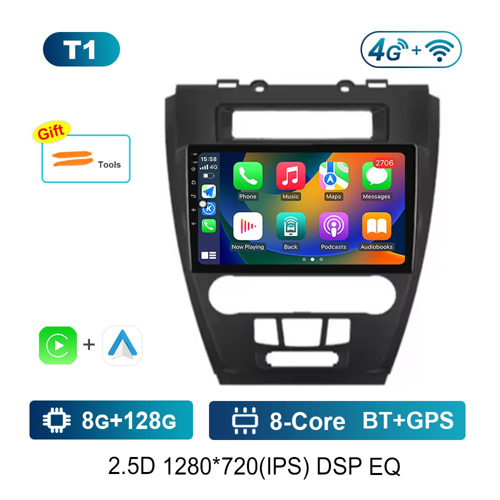 Car Radio Multimedia Player Android System 9'' for Ford Fusion Mondeo Mustang 2009 - 2012 WiFi DSP Stereo GPS Navi 4G HD Screen