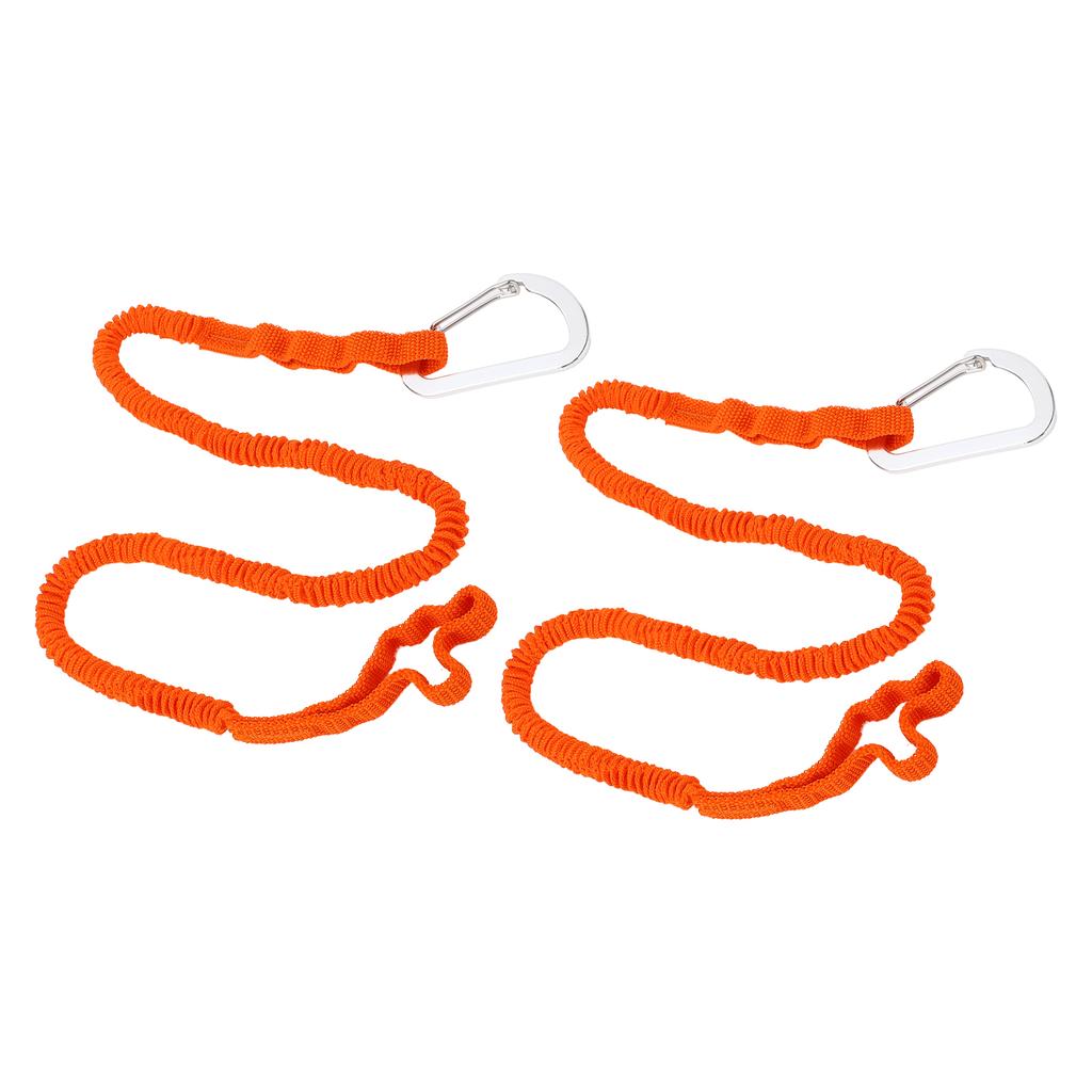 2pcs Kayak Paddle Leash Stretchable Strap Lanyard Rope for Kayaking Boating Canoeing Fishing Pole Rod 3‑6 Feet