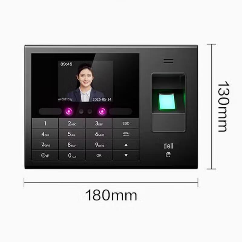 

Deli Smart Cloud Attendance Machine CN plug (adapter included)