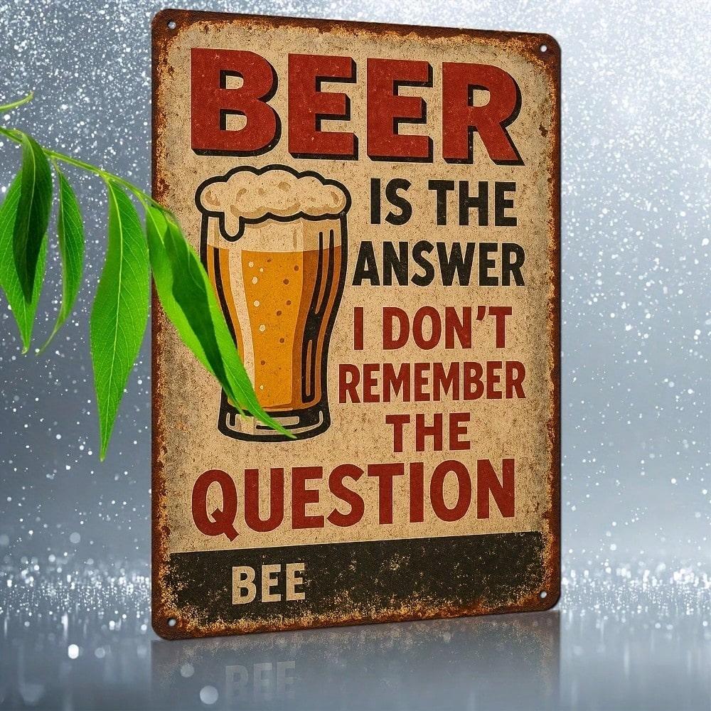 Vintage Metal Tin Sign For Pub Bar Wall Decor Retro Beer Cafe Garage Hangout