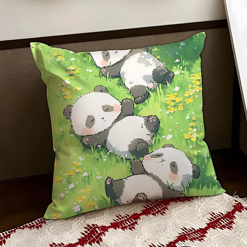 Cartoon Drawing Animal Cushion Cover Reversible Soft Durable Pillow Cover Home  Car MultiScene Use for Daily Comfort
