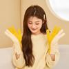 Autumn and Winter Stitching Color Knitted Ladies' Warm Gloves Dew Finger Touch Screen Cold Proof Wool Gloves