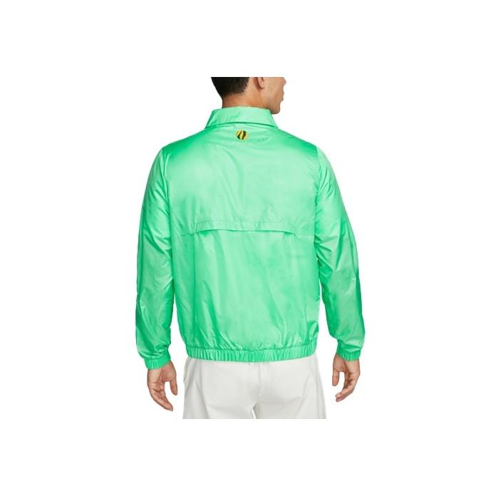 Nike Solid Color Zip Collar Long Sleeve Jacket Men jackets Spring-Green DX9215-363