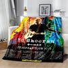Sänger Ed Sheeran bedruckte Decke Warme Flanelldecken Weiche und bequeme Decke Bettwäsche Decken für Betten Geburtstagsgeschenk