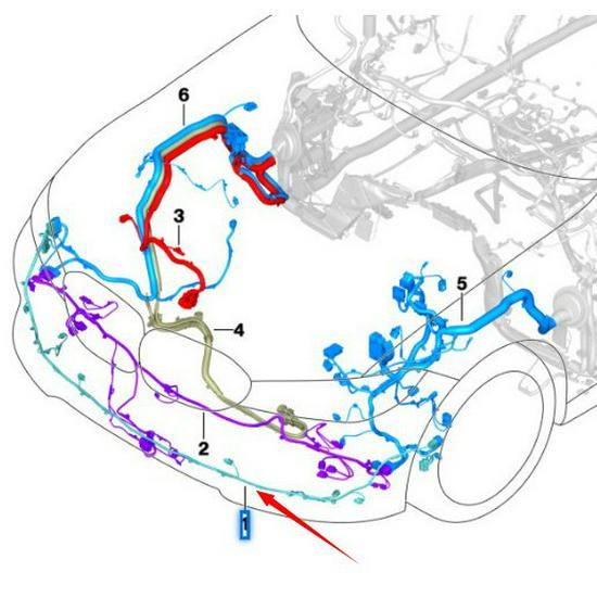 BMW 3 Series G20 Front Bumper PDC Sensor Wiring Harness