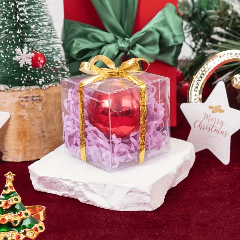 50/100pcs Transparent Plastic Gift Boxes Clear PVC Folding Box for Wedding Parties Bulk Gift Candy Chocolate Packaging Box Decor