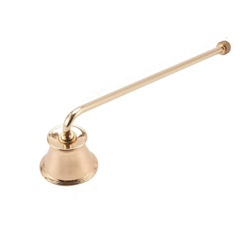 1Pcs Metal Smokeless Candles Wick Bell Snuffer Put Off Flame Tool Cutter Black Gold Rose Silver Decor Candle Snuffer