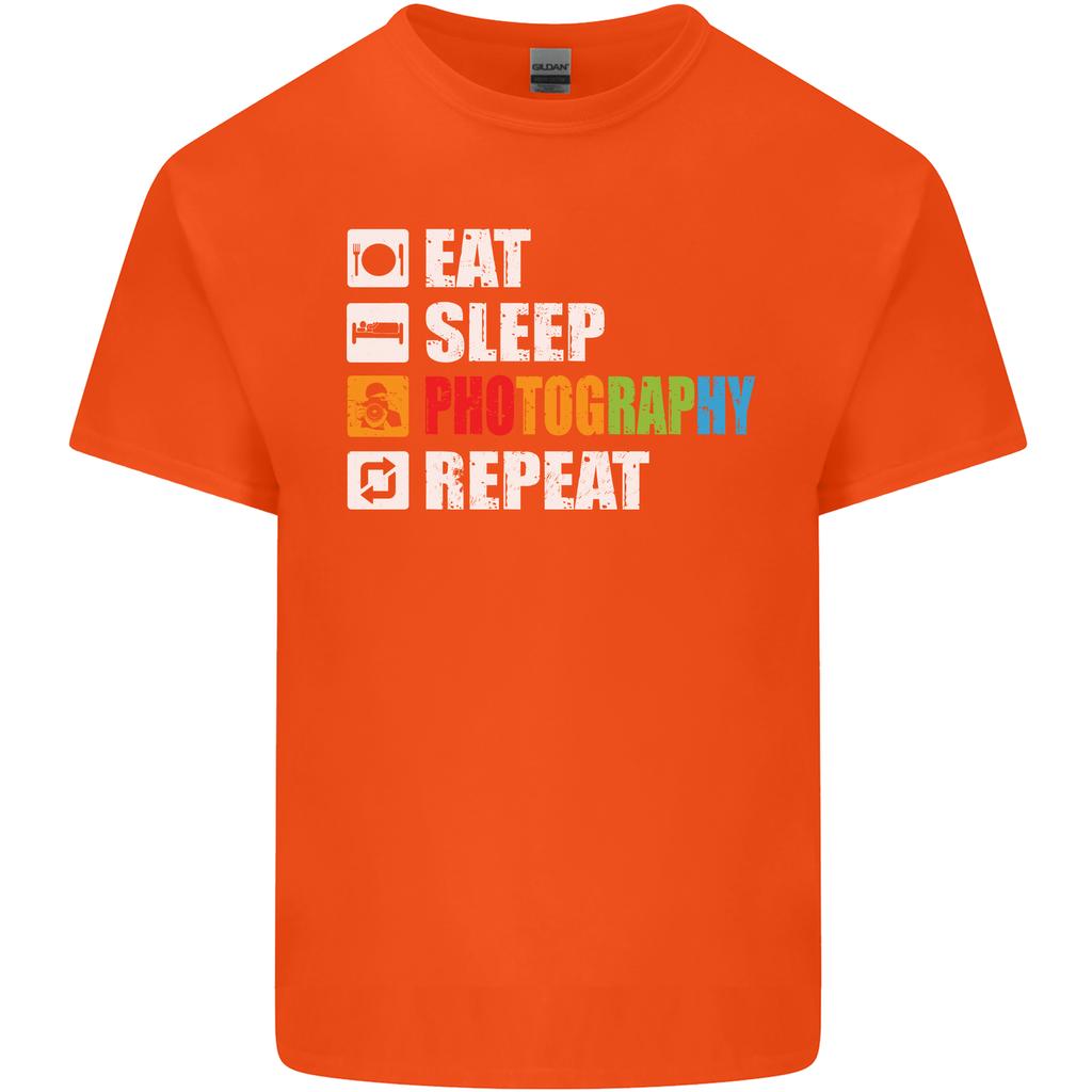 Photography Eat Sleep Photographer Funny Unisexs Light Cotton TShirt