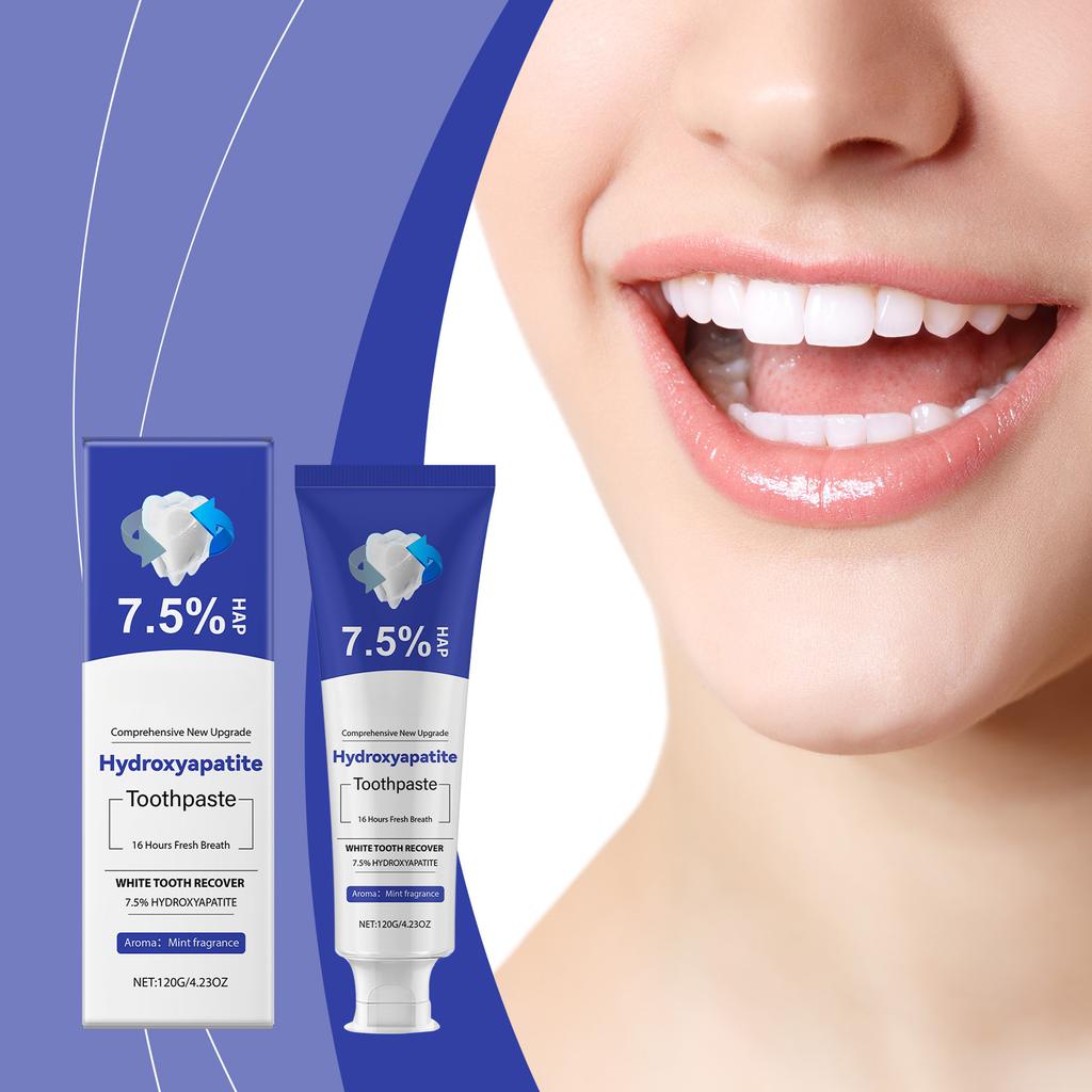Hydroxiapatit Tandkräm Tandblekning Minska Plack Anti Karies Skydda Tänder Dental Bleach Frisk Andedräkt Tandköttsreparation Tandkräm