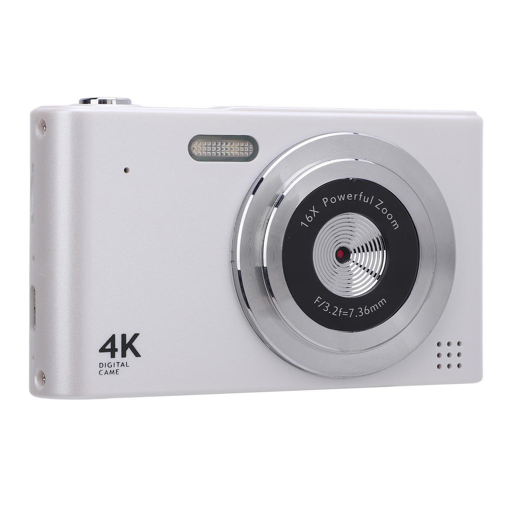 Digital Camera 16x Zoom 4K 48MP 2.4 Inch   Screen Anti Shake Video Recording Compact Digital Camera for Travel with Flash