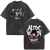 Singer Alex Warren 2026 Tour Print Tees Unisex Unisex Hiphop Tshirt Summer Cotton Loose Casual Vintage Washed Tshirts Streetwear
