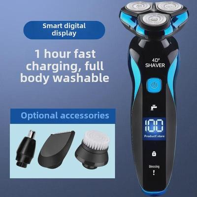 Zhongzheng 4-in-1 Smart 3D Electric Shaver: Full Body Washable, Rechargeable Men's Beard Razor