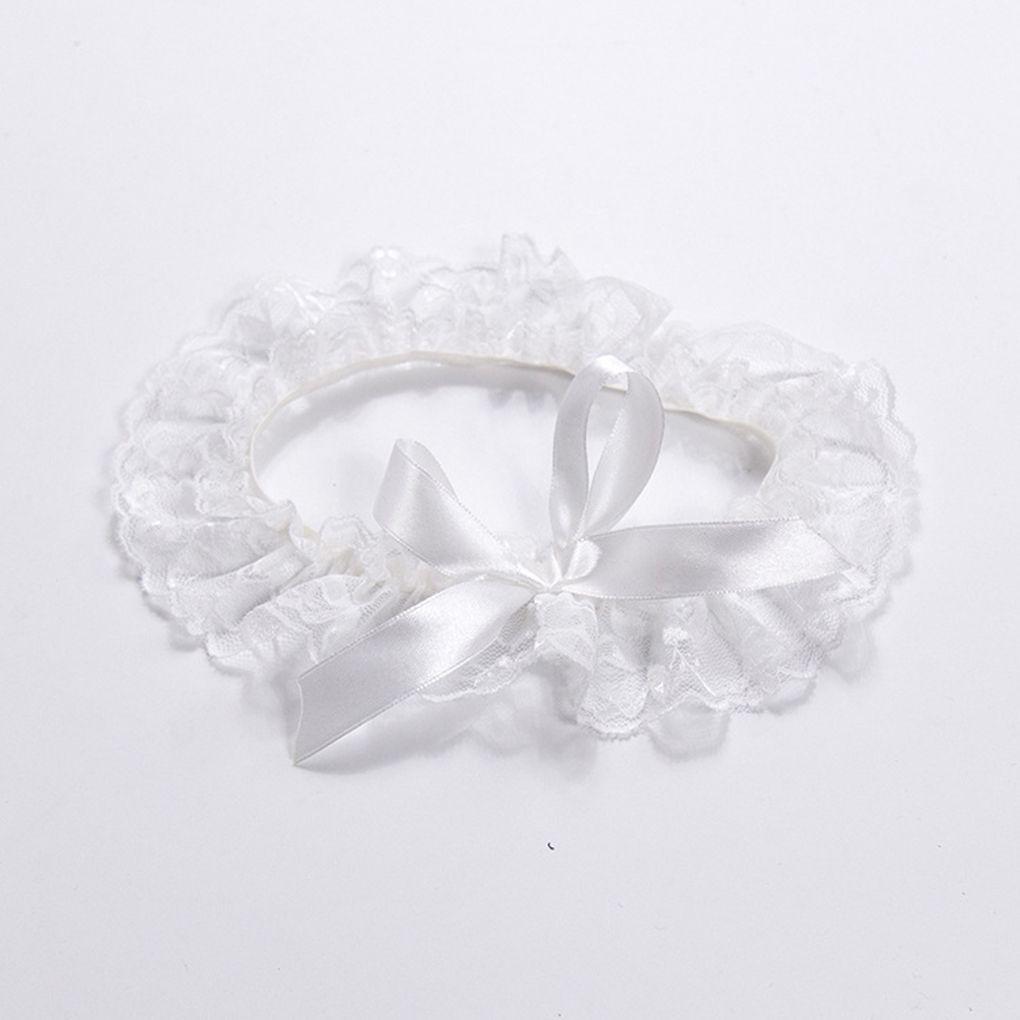 Handmade Lace Bridal Wedding Leg Garters Belt Legging Ribbons Band Women Lingerie Leg Circle Hoop