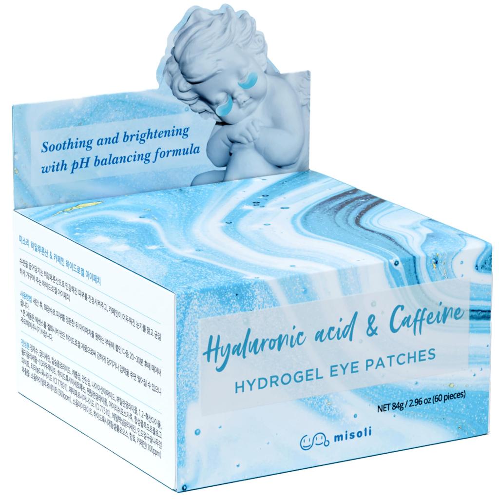 Acid Hialuronic Cafeină Ochi 60 Plasturi pentru Ochi pentru Sub Ochi și Ochi Cosmetice Coreene [Misoli & Mască, Foi] Ochi, Zonă, Gură, Îngrijire, Pentru Bărbați,