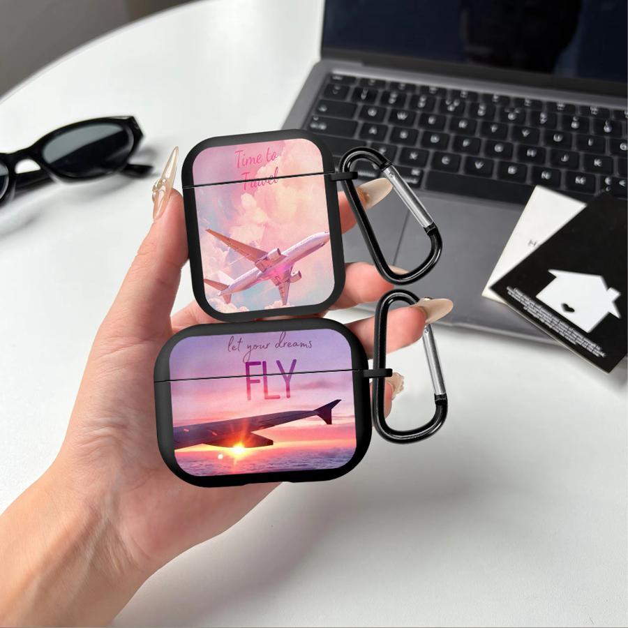 Earphone Cases Cover Case For Airpods 4 2 3 1 Pro3 Pro Pro2 Aircraft