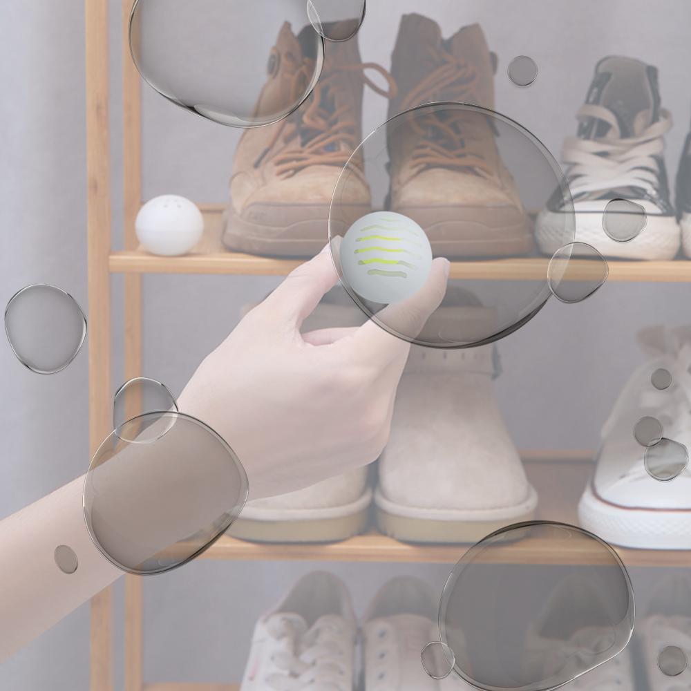 6 шт. Шарики-освежители с дезодорирующим эффектом. Долгоиграющие шарики-дезодоранты для кроссовок, спортивных сумок, шкафчиков, автомобиля China Mainland