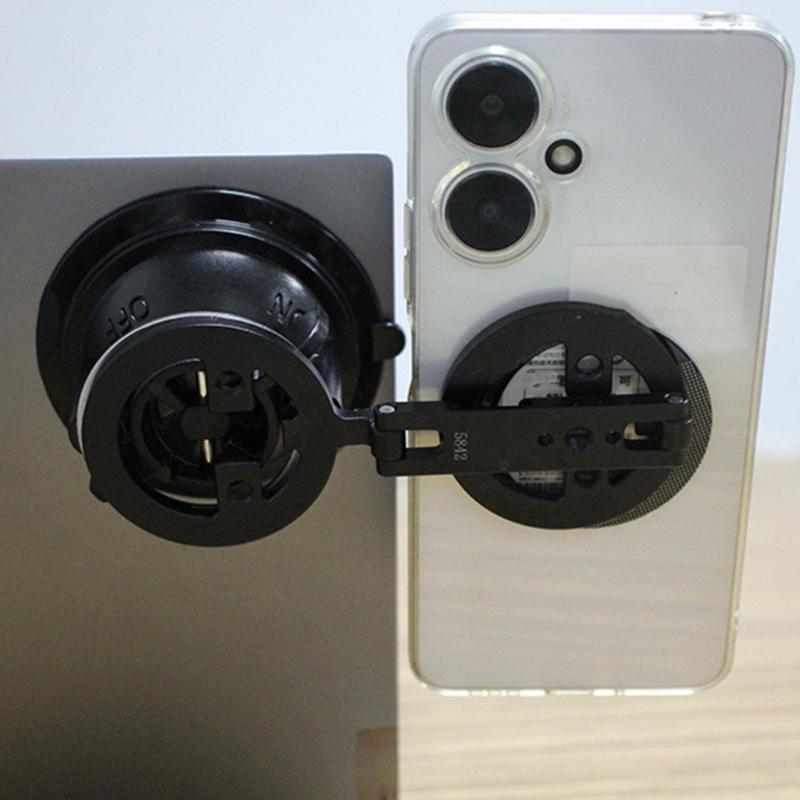 360 Rotating Aluminum Alloy Phone Holder Rack Support Suction Car Mount Magnetic Attachment For Stable Device Positioning