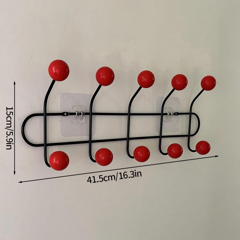 Key Storage Hook Multi-functional Hook Coat Living Room Bedroom Storage Hooks Wall Non-marking Decoration Accessories