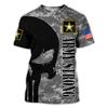 Nejnovější sada US Marine Corps Soldier Camo 3D Harajuku potisk Outdoorové sporty Volný Pánské Pohodlné Ležérní Módní Tričko Top