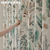 1PC NAPEARL Natural Hand-painted Printed Curtains Nordic Ins Style Blackout Curtains for Bedroom Living Room Balcony Window for Home Decor
