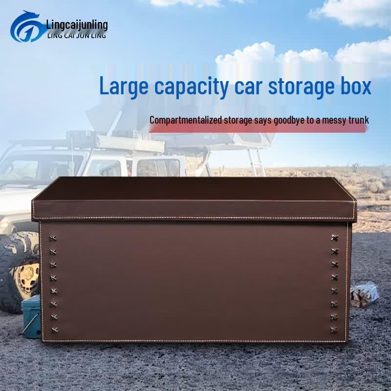 Multi-functional Leather Car Trunk Organizer