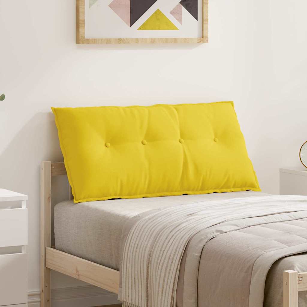 Back Cushion Light Yellow 100 x 19 x 50 cm Fabric