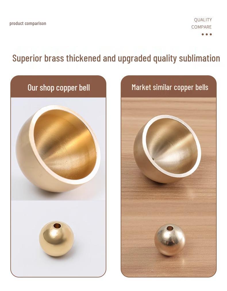 Newcomer Exclusive: Suction Cup Copper Doorbell & Healing Wind Chime for Homes & Shops