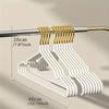 Gold Hook Impregnated Plastic Clothes Hanger Anti Slip,household Seamless Dormitory Clothes Hanger,stainless Steel Anti Slip