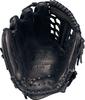 ZETT Youth Baseball Softball Ground Hero Black BJGB76545F Glove, All-Around, Left-Handed Throw, (1900), Size M,