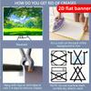 2D flat printing party banner: 1 green grass and tree background banner