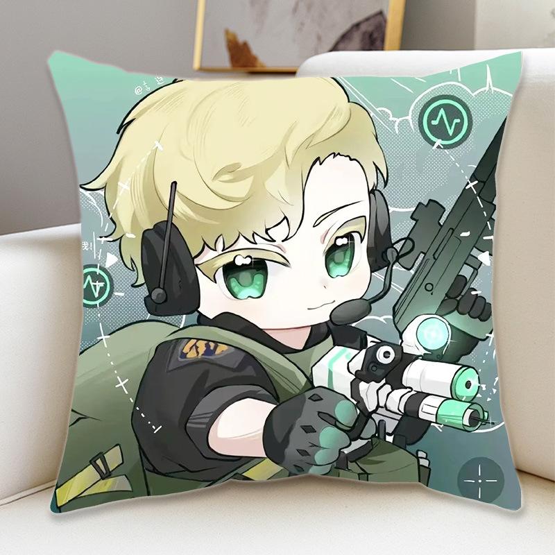 Delta Action Game Peripheral Pillow Figure Pillow Case Sofa Bedside Pillow Student Birthday Gift