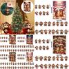 Monkey Christmas Countdown Calendar With Acrylic Wall Hangings For Holiday Celebration And Gifts