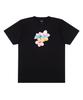 Cream Soda Lab Lab Flower Cream Short Sleeve T-Shirt Black