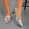 Chaussures pour femmes Grandes tailles Escarpins à bride arrière Talons hauts pour femmes Mode Robe Escarpins Femmes Bout pointu À enfiler Talon fin Sandale pour femmes