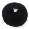Pălărie HERMES excelentă căptușeală 100% cașmir pălărie acetat negru Femei 56 Folosit