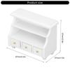 Handcraft Miniature Wooden Cabinet for 1/12 Scale Dollhouses Bathroom Accessories Collection Scene Display Accessory