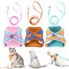 Adjustable Cat Harness Vest with Leash Set Soft Breathable Mesh Material Lightweight Secure Fit for Small Pets Walking Training