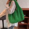 Yogodlns Borsa a tracolla estiva color caramello nuvola pieghettata Borsa per la spesa per ragazze di grande capacità