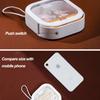 Mini Storage Box Carry-on Clear Flip Portable Jewelry Pill Storage Box Square Plastic Small Storage Boxes Case Organizer Boxes