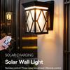 IP54 Rating Solar Wall Lights Waterproof Intelligent Wall Sconce Decorative LED Solar Lamp  Patio