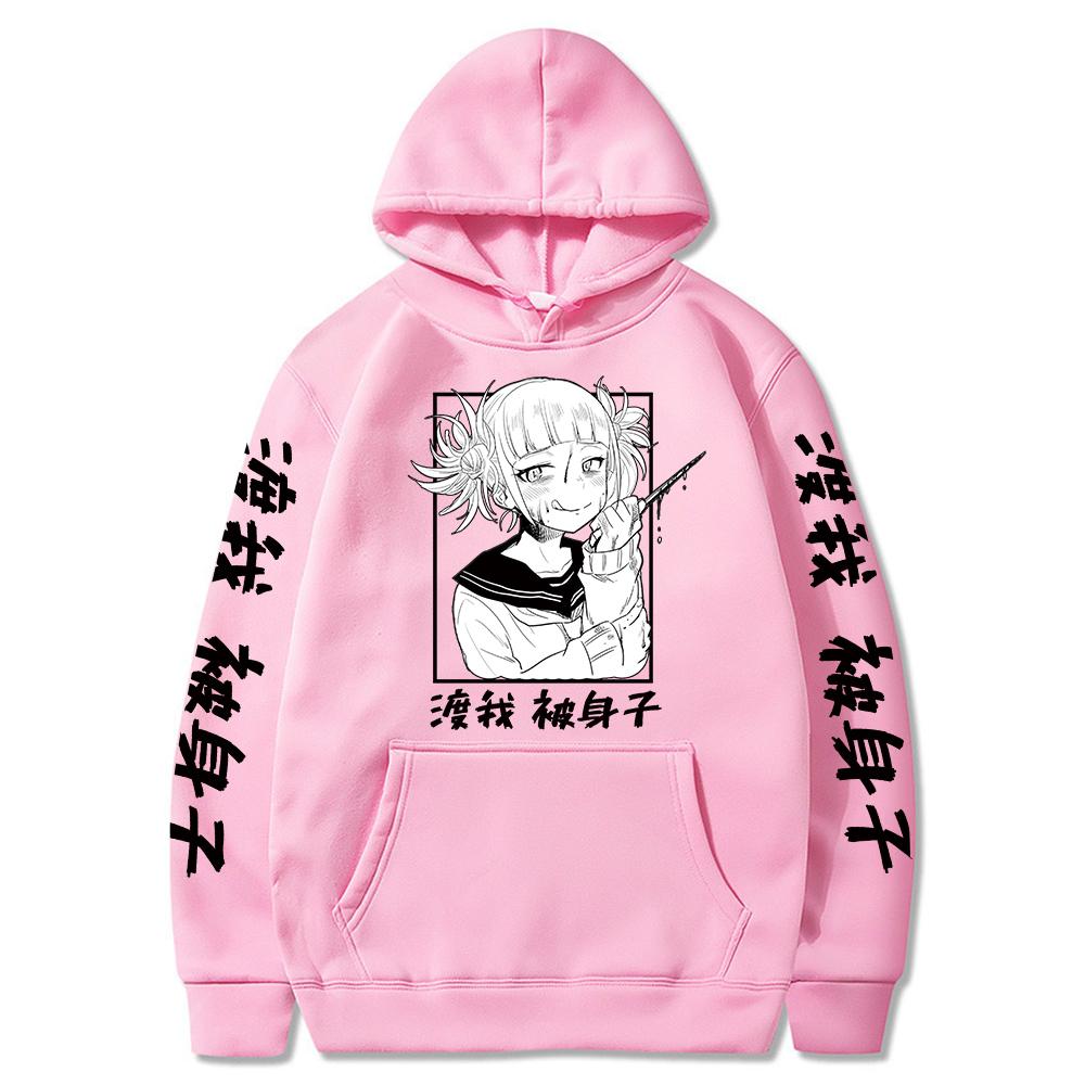 Anime My Hero Academia Himiko Toga Imprimeu Grafic Hanorac cu Glugă Bărbați Femei Hanorace Oversized Manga Sweatshirt Harajuku Casual Streetwear