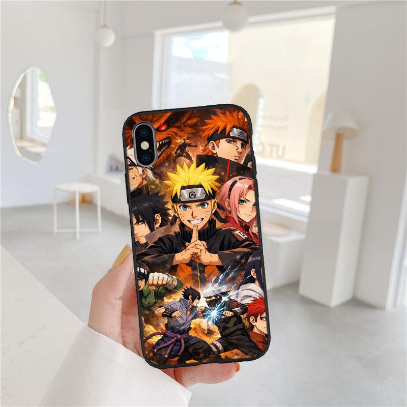 PP5 Anime Naruto Akatsuki Soft Shell Phone Case for Redmi Note 10 11 12 Pro Max 10S 10C 10T 11A 11S 12S 12C
