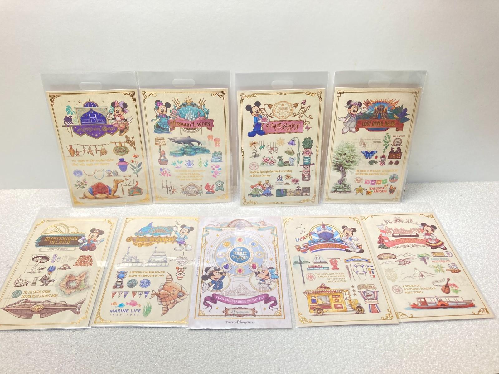 Tokyo DisneySea 25th Minnie Jubilee Journey Postcard Complete Set 9