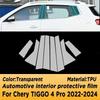 TPU Schutzfolie für Chery TIGGO 4 Pro 2022-2024 Getriebeschaltpanel Luftauslassblende GPS-Navigationsbildschirm Kratzfest