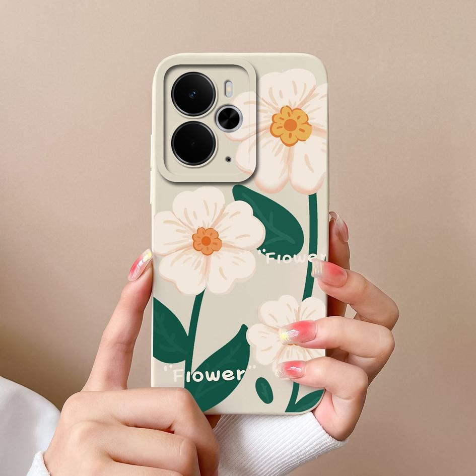 Pouzdro pro Oppo Realme Narzo 10 30 60 P3 C75x A5 Pro 14 14T 14X Luxusní pouzdra na telefon s květinovým potiskem Vysoce kvalitní nárazuvzdorný silikonový kryt pro Oppo